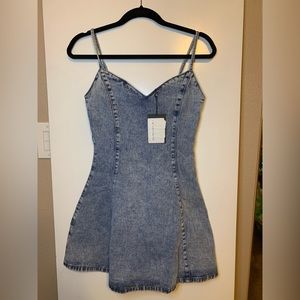 Missguided Skater Denim Dress